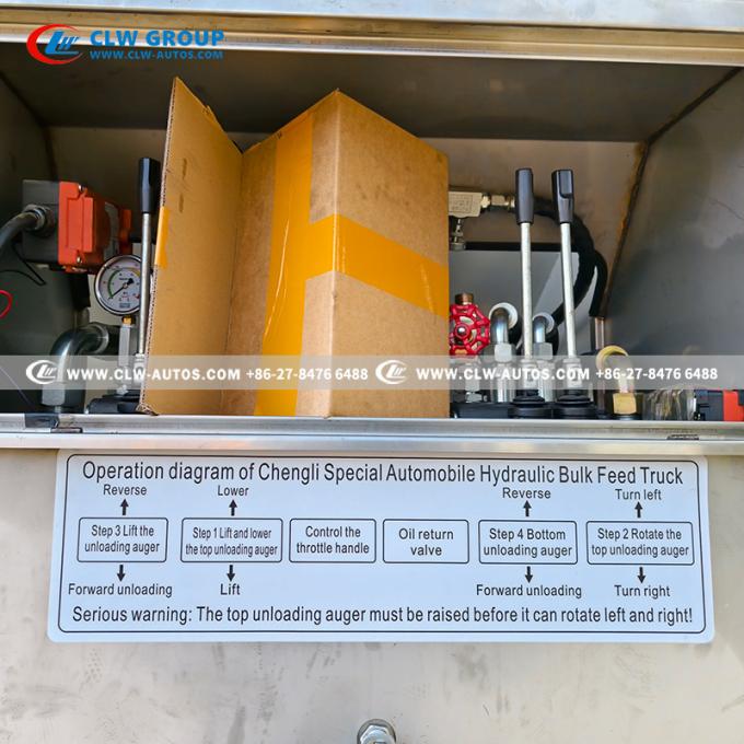 3-Axle 55mÂ³ Aluminum Bulk Feed Semi-Trailer engineering details