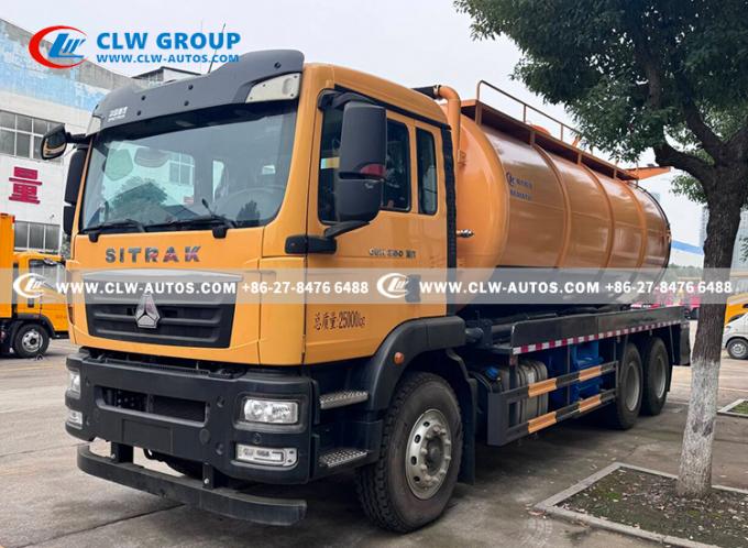 18m³ Combination Sewer Cleaning & Vacuum Truck control panel