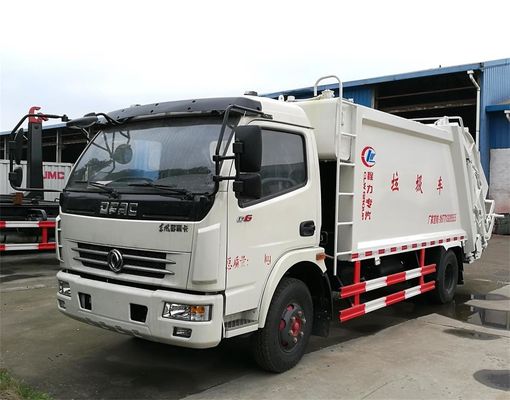 High Compacting Ratio Waste Management Garbage Truck 5 Ton Loading Capacity