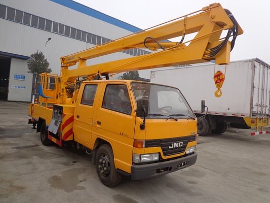 JMC 4 X 2 Aerial Lift Truck , 16 Meters High Aerial Work Platform Truck
