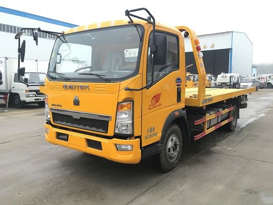 Road Vehicle Flatbed Tow Truck , Medium Duty 3t 24 Hour Tow Truck High Performance