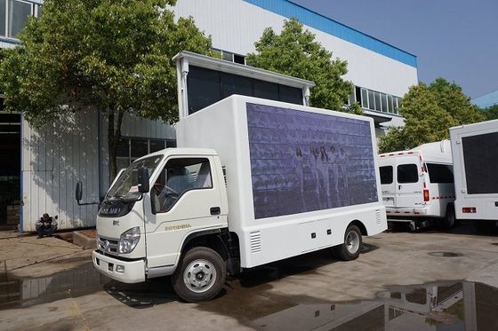 P4 Outdoor Mobile  LED Billboard Truck Forland With Road Show Stage