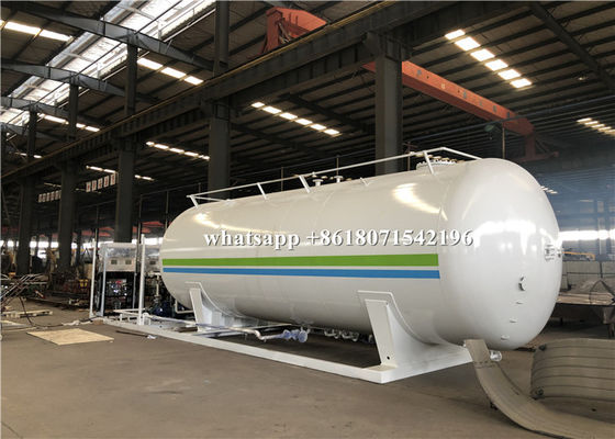 30000L Mobile Filling LPG Gas Storage Tank 1.71Mpa Design With 2 Filling Dispenser