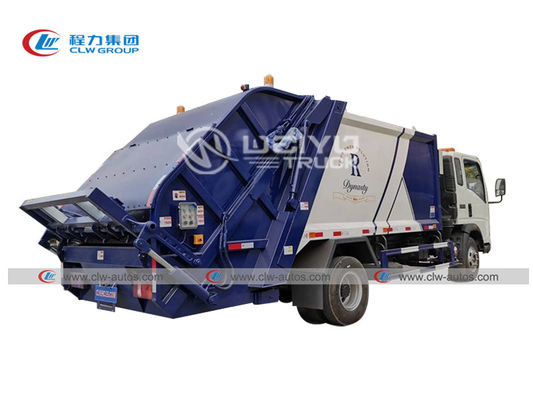 HOWO Cummins Engine Carbon Steel Sanitation Compactor Garbage Truck 4mm 8cbm