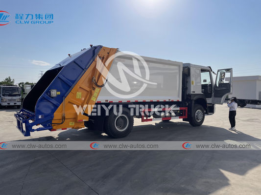 Sanitation Sinotruk HOWO Garbage Compactor Truck Heavy Duty 14cbm