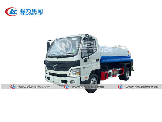 Foton Aumark RHD Carbon Steel Water Tank Truck 8000L For Spraying