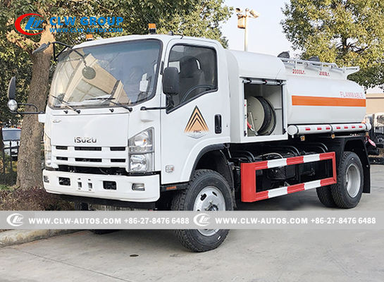 ISUZU 4 Ton All Wheel Fuel Transportation Dispenser Refilling Tank Truck