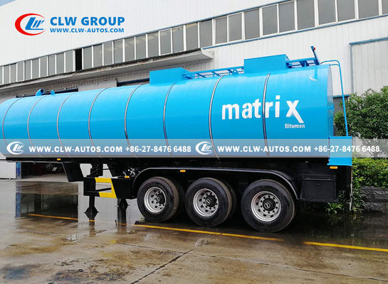 40cbm Bitumen Trailer Liquid Heating Asphalt Tanker