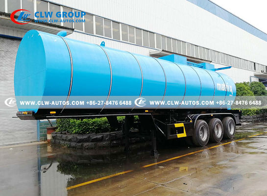 40cbm Bitumen Trailer Liquid Heating Asphalt Tanker