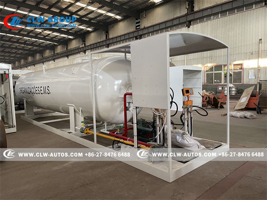 20000L 10T Mobile LPG Gas Plant With Pump And Filling Scales