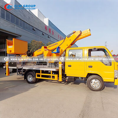 Isuzu 24m Aerial Work Truck with CAN-bus Control & 7-Section Telescopic Boom for High-Reach Operations