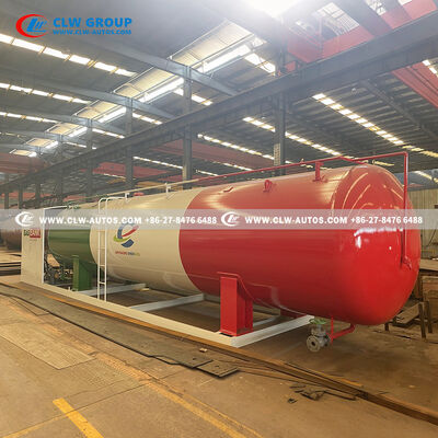 20CBM LPG Skid Station with Carbon Steel Q345R Tank and Safety Valves for Uganda