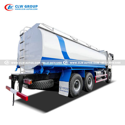 FAW J6P 6x6 All-Wheel Drive Fuel Tanker Truck with 25,000 Liter Dual-Compartment Tank and 390HP Turbocharged Diesel Engine