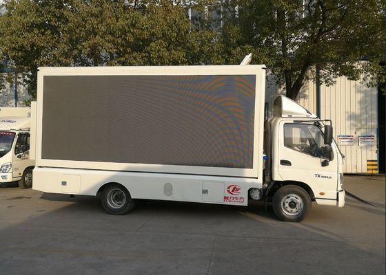 Full Color SMD Screen Mobile Led Display Truck , Scrolling Mobile Advertising Truck
