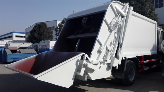 Rear Loader 12cbm Garbage Compactor Truck Carbon Steel Q235B For Waste Management