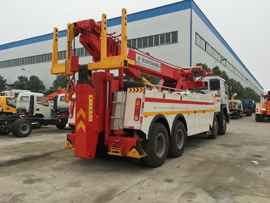 Howo 8X4 371HP Heavy Duty Tow Truck , Broken Cars Recovery Tow Truck