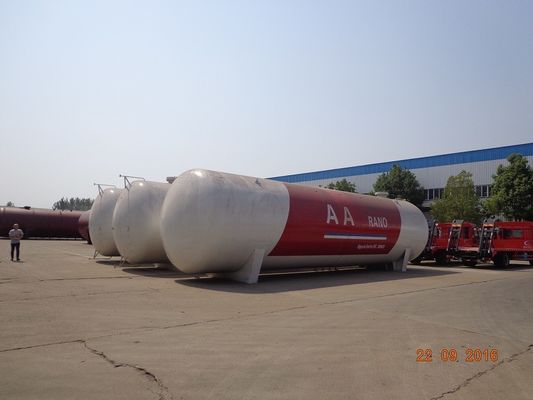 120cbm Large Bulk Propane LPG Gas Storage Tank 60MT 1mm Corrosion Allowance