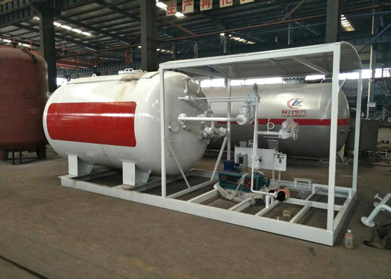 5000L 2.5tons LPG Propane Gas Storage Tanks For Mobile Gas Filling Plant