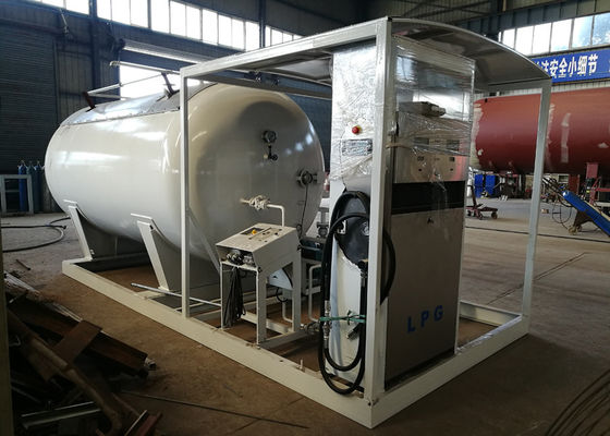 5mt Lpg Skid Station LPG Gas Storage Tank Cylinder Filling With Dispenser Machine
