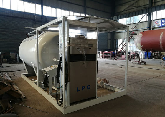 5mt Lpg Skid Station LPG Gas Storage Tank Cylinder Filling With Dispenser Machine
