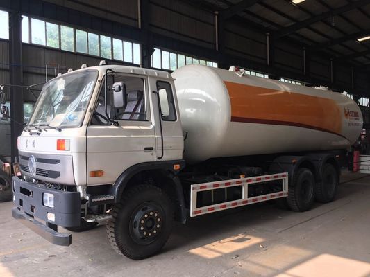12 Ton 25m3 LPG Gas Tanker Truck Dongfeng Kinland DFAC Truck With Cummins Engine / FAST Gearbox