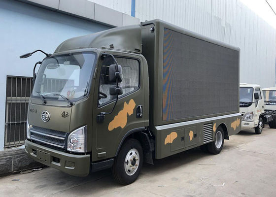Mobile Stage P5 LED Billboard Truck With Three Sides Screen Customized Color