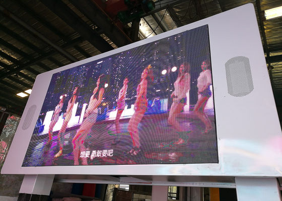 P5 P6 LED Billboard Truck Road Show Mini Trailer With Lifting LED Screen