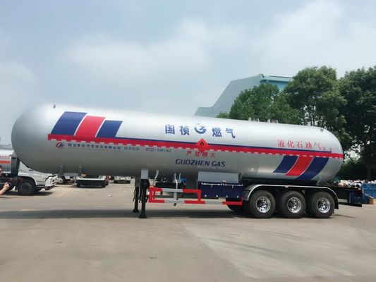 Lightweight Design Fuel Transport Trucks , 30T 62000 Liters Propane Tank Truck Vehicle