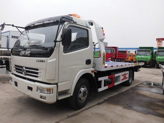 Dongfeng 4 X 2 120hp Commercial Tow Truck , LHD RHD 5 Ton Heavy Wrecker Trucks