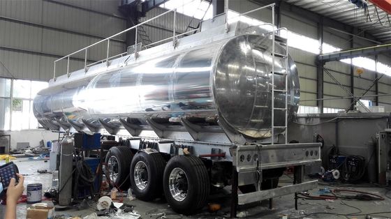 Large Fuel Delivery Truck Palm Oil Tank Transport Trailer 45,000 Liters 35 Ton
