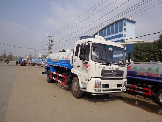 180hp 15000 Liters Water Bowser Truck , Dongfeng 6 Wheel Portable Water Truck