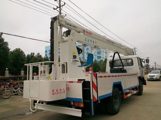 Dongfeng 170hp 20M Aerial Lift Truck , Aerial Platform Truck With 360 Degree Rotation Arms