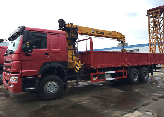 10 Wheels 10T Truck Bed Mounted Crane Straight Boom Q235 Carbon Steel Box Material