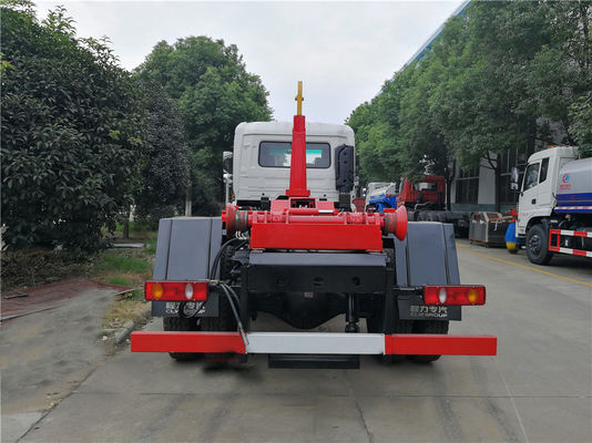Dongfeng Hook Lift Garbage Truck , 12 Tons 12cbm Roll Off Container Garbage Truck