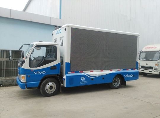 JAC P4 Digital Mobile Advertising Truck , Colorful Led Screen Truck For VIVO Phone Promotion