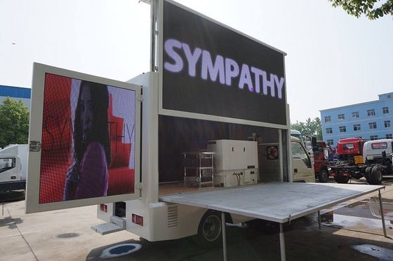 ISUZU Outdoor Digital Advertising Billboard Truck With P6 LED Display Screen