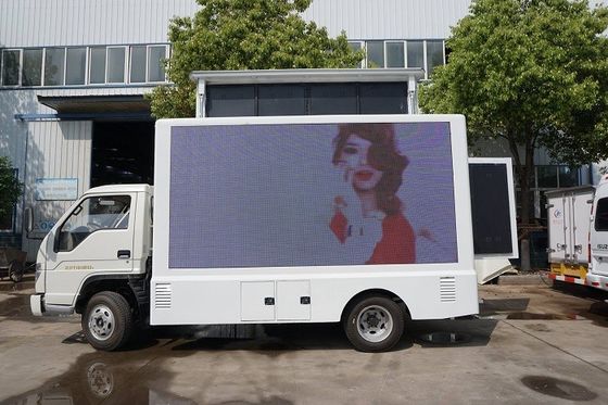 P4 Outdoor Mobile  LED Billboard Truck Forland With Road Show Stage