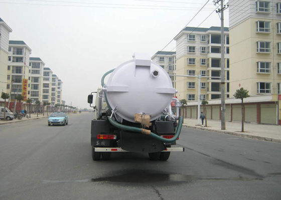 12CBM Vvacuum Cleaner Truck , 10 Tons / 12 Tons Foton 4 X 2 Sewage Suction Tanker Truck