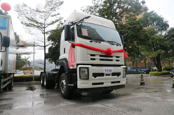 ISUZU Prime Mover 10 Wheeler Tractor Head , 40T 450HP Tractor Head Trailer