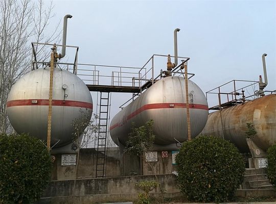 Custom Made Transporting Large Propane Tanks For Gas Cylinder Filling Plant Set Up