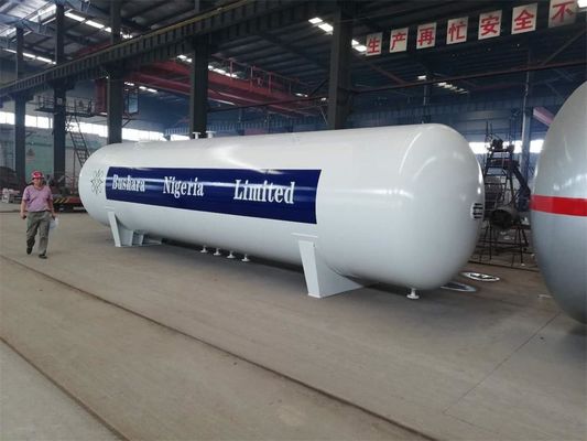 Horizontal LPG Bullet Storage Tank / LPG Truck Tanker For Bottling Plants