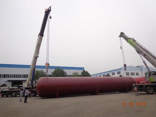Above Ground LPG Gas Storage Tank For Propane Gas Depot Set Up 200 CBM 100 Ton