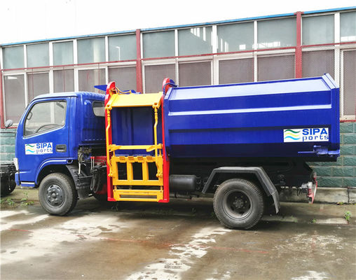 Full Automatic Rubbish Collection Truck / Hydraulic Control Pick Up Garbage Truck