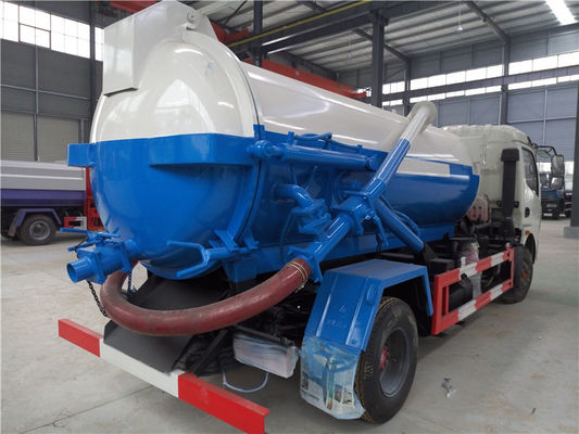 Dongfeng Cummins Sewage Suction Tanker Truck / Vacuum Cleaner Truck 3CBM To 5CBM