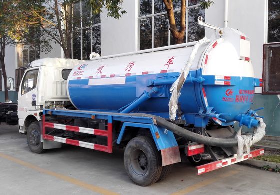 Dongfeng Cummins Sewage Suction Tanker Truck / Vacuum Cleaner Truck 3CBM To 5CBM