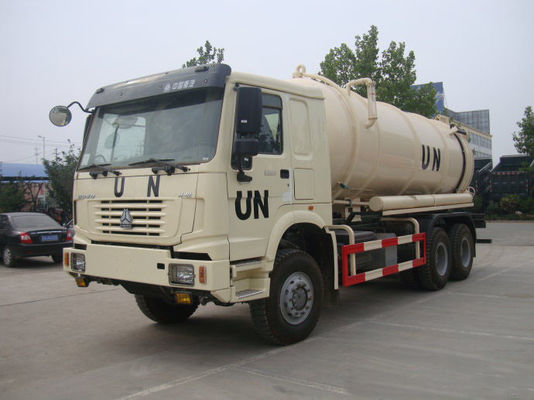 Full Driving 12 Wheel UN Sewage Tanker Truck With Self Dumping System 10m3 To 12m3