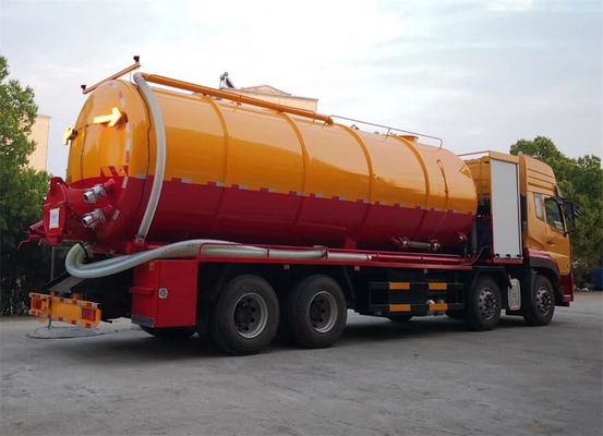Dongfeng Jetting Sewage Vacuum Suction Truck With 420HP Deputy Diesel Engine 35m3