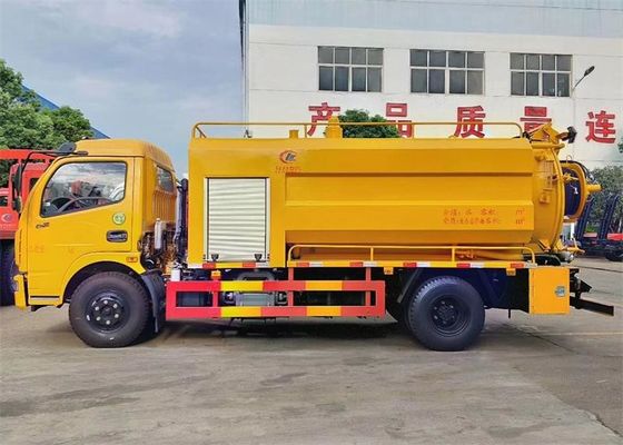 Combined Jetting & Vacuum Sewage Suction Truck For Sewer Cleaning High Pressure