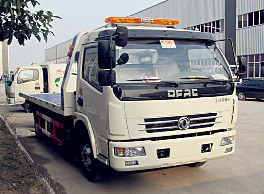 Dongfeng 5 Tons Platform Heavy Duty Wrecker Truck 4*2 One - Towing - Two