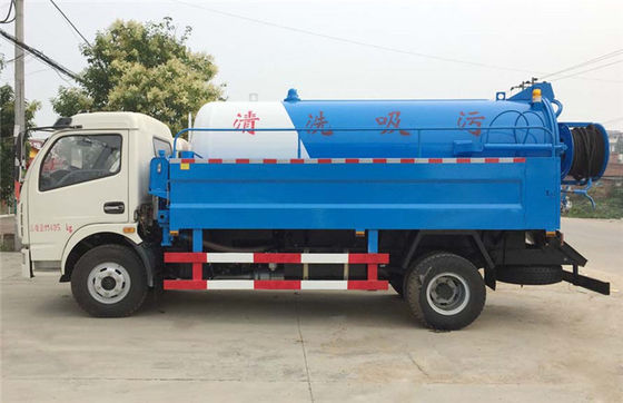 Dongfeng 3m3-5m3 High Pressure Jetting Sewage Suction Truck Sewer Cleaning